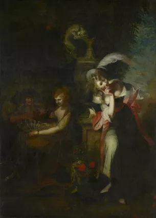 Béatrice, Héro et Ursule  1789  Huile sur toile 222 x 159 cm Gemäldegalerie Alte Meister, Staatliche Kunstsammlungen Dresden, © Gemäldegalerie Alte Meister, Staatliche Kunstsammlungen Dresden,© Gemäldegalerie Alte Meister, Staatliche Kunstsammlungen Dres 